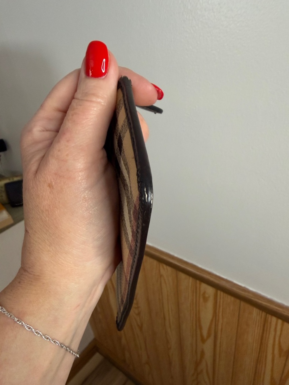 Burberry Wallet Coin & Card Holder Novacheck w/ Leather Trim More pics to come! - Picture 7 of 10